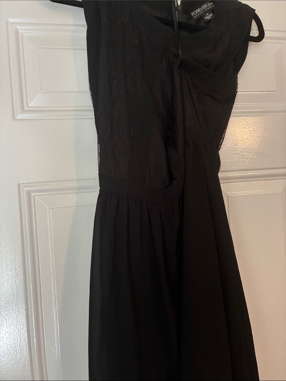 Forever 21 Black One-Shoulder Midi Dress